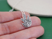Load image into Gallery viewer, FIRE Pendant / ransmutation, inspiration, alchemical fire - Sterling Silver 925
