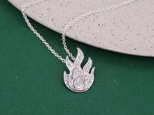 Load image into Gallery viewer, FIRE Pendant / ransmutation, inspiration, alchemical fire - Sterling Silver 925
