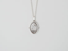 Load image into Gallery viewer, OWL & NIGHT Spinning Necklace / Wisdom and Insight / thaumatrope necklace in Sterling Silver 925