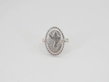 Load image into Gallery viewer, HUMMINGBIRD & HAND Spinning Ring / Strenght and Freedom - Sterling Silver 925