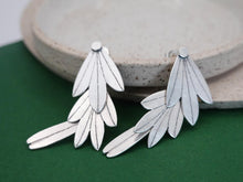 Load image into Gallery viewer, PARAKEET FLIGHT Dangle Earrings / Sterling Silver 925