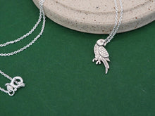 Load image into Gallery viewer, PARROT Pendant / Joy and Life / lovebird, parakeet - Sterling Silver 925