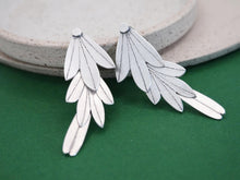 Load image into Gallery viewer, PARAKEET FLIGHT Dangle Earrings / Sterling Silver 925