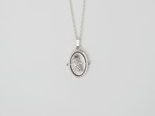 Load image into Gallery viewer, OWL & NIGHT Spinning Necklace / Wisdom and Insight / thaumatrope necklace in Sterling Silver 925