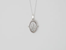 Load image into Gallery viewer, PHOENIX & FIRE Spinning Necklace / Resilience and Renewal / thaumatrope necklace in Sterling Silver 925