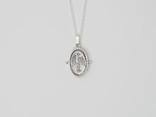 Load image into Gallery viewer, PHOENIX & FIRE Spinning Necklace / Resilience and Renewal / thaumatrope necklace in Sterling Silver 925