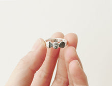 Load image into Gallery viewer, UNDER THIS MOON FAMILY RING / multiple custom moon phases ring in sterling silver