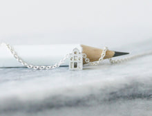 Load image into Gallery viewer, GELUK - LUCK / miniature dutch house necklace in sterling silver