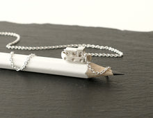 Load image into Gallery viewer, GEZELLIG - COZY / miniature amsterdam boathouse pendant in sterling silver