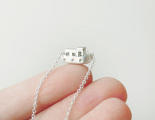 Load image into Gallery viewer, GEZELLIG - COZY / miniature amsterdam boathouse pendant in sterling silver