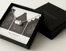 Load image into Gallery viewer, GEZELLIG - COZY / miniature amsterdam boathouse pendant in sterling silver