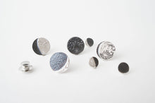 Load image into Gallery viewer, UNDER THIS MOON / personalised moon phase brooch in sterling silver
