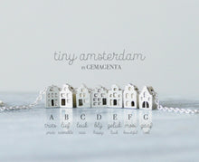 Load image into Gallery viewer, TINY AMSTERDAM NECKLACE / multiple dutch houses necklace in sterling silver