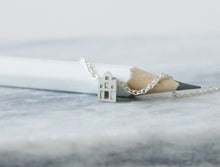 Load image into Gallery viewer, GELUK - LUCK / miniature dutch house necklace in sterling silver