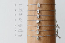 Load image into Gallery viewer, TINY AMSTERDAM BRACELET / miniature dutch house bracelet in sterling silver and natural silk