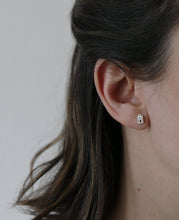 Load image into Gallery viewer, TINY AMSTERDAM EARRINGS / miniature dutch house stud earrings in sterling silver