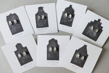 Load image into Gallery viewer, TINY AMSTERDAM EARRINGS / miniature dutch house stud earrings in sterling silver