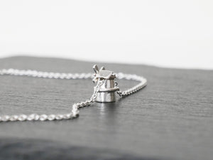 STERK - STRONG / miniature dutch windmill necklace in sterling silver