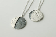 Load image into Gallery viewer, UNDER THIS MOON / custom SUPERMOON moon phase necklace in sterling silver