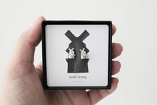Load image into Gallery viewer, STERK - STRONG STUDS / miniature dutch windmill sterling silver earrings