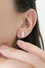Load image into Gallery viewer, STERK - STRONG STUDS / miniature dutch windmill sterling silver earrings