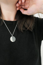 Load image into Gallery viewer, UNDER THIS MOON / custom SUPERMOON moon phase necklace in sterling silver