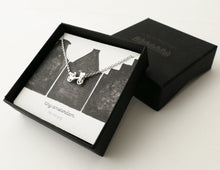 Load image into Gallery viewer, FIETS - BIKE / miniature bike pendant with movable wheels in sterling silver