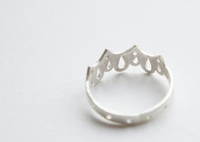 Load image into Gallery viewer, LINGERIE RING 001 / hand-pierced ring in sterling silver