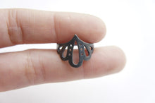 Load image into Gallery viewer, LINGERIE RING 004 / hand-pierced ring in sterling silver