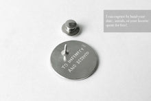 Load image into Gallery viewer, UNDER THIS MOON / personalised SUPERMOON moon phase brooch in sterling silver