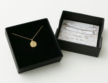 Load image into Gallery viewer, UNDER THIS MOON / solid 14K GOLD custom moon phase necklace