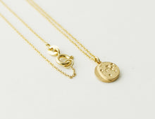 Load image into Gallery viewer, UNDER THIS MOON / solid 14K GOLD custom moon phase necklace