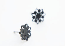 Load image into Gallery viewer, LINGERIE MINI STUDS / hand-pierced studs in sterling silver