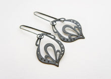 Load image into Gallery viewer, LINGERIE PENDELOQUE EARRINGS / hand-pierced earrings in sterling silver