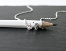 Load image into Gallery viewer, FIETS - BIKE / miniature bike pendant with movable wheels in sterling silver