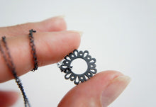 Load image into Gallery viewer, LINGERIE TINY CUTE PENDANT / hand-pierced necklace in sterling silver