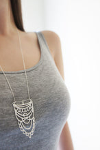 Load image into Gallery viewer, SUKKAR / moroccan inspired necklace in sterling silver