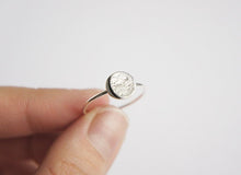 Load image into Gallery viewer, UNDER THIS MOON / custom moon phase ring in sterling silver