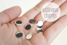 Load image into Gallery viewer, UNDER THIS MOON / additional personalised moon phase charms in sterling silver