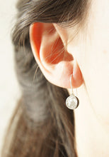 Load image into Gallery viewer, UNDER THIS MOON / personalised moon phase hook earrings in sterling silver