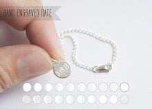 Load image into Gallery viewer, UNDER THIS MOON / custom moon phase bracelet in sterling silver
