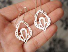 Load image into Gallery viewer, LINGERIE PENDELOQUE EARRINGS / hand-pierced earrings in sterling silver