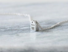 Load image into Gallery viewer, TROTS - PRIDE / miniature dutch house necklace in sterling silver