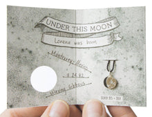 Load image into Gallery viewer, UNDER THIS MOON / custom moon phase bracelet in sterling silver & silk