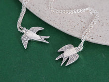 Load image into Gallery viewer, SWALLOW Pendants / Love and Hope / long distance love, fidelity, personalized engraving - 925 Silver