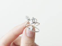 Load image into Gallery viewer, TINY AMSTERDAM / miniature dutch house ring in sterling silver