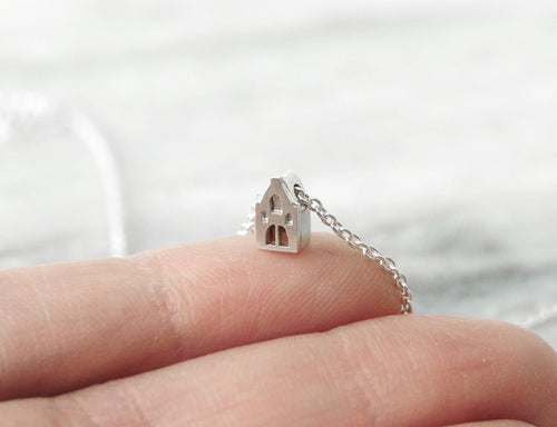 GAAF - COOL / miniature dutch house necklace in sterling silver