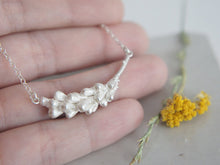 Load image into Gallery viewer, LAVENDER BRANCH / botanical necklace in sterling silver