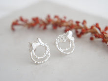 Load image into Gallery viewer, FLOWERET / mini floral earring studs in sterling silver