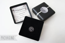 Load image into Gallery viewer, UNDER THIS MOON / personalised moon phase brooch in sterling silver
